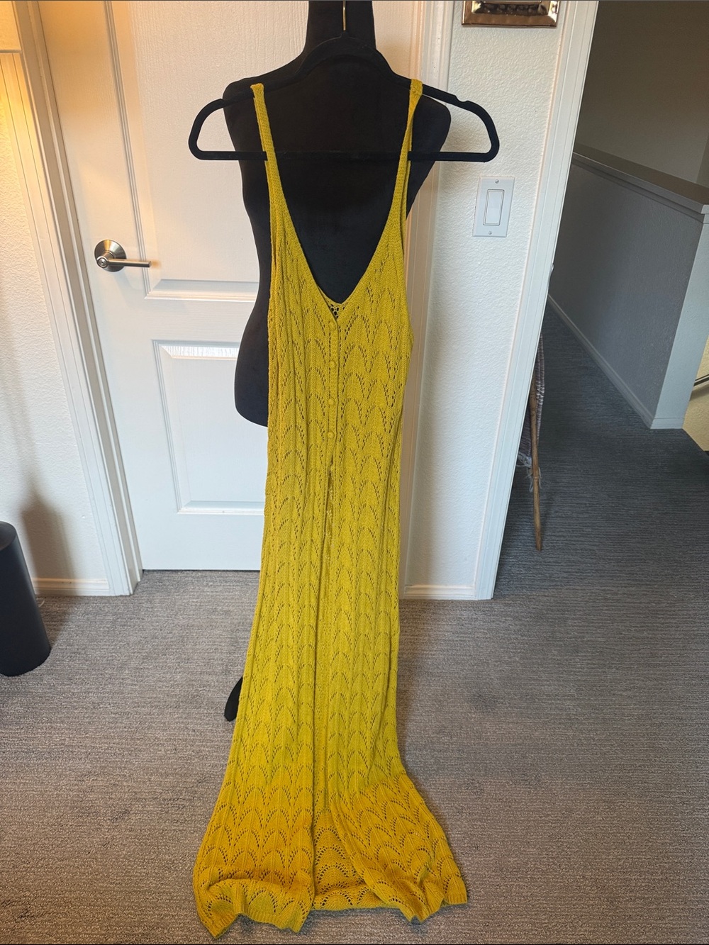 Forever 21 Mustard Yellow Knit Maxi Dress